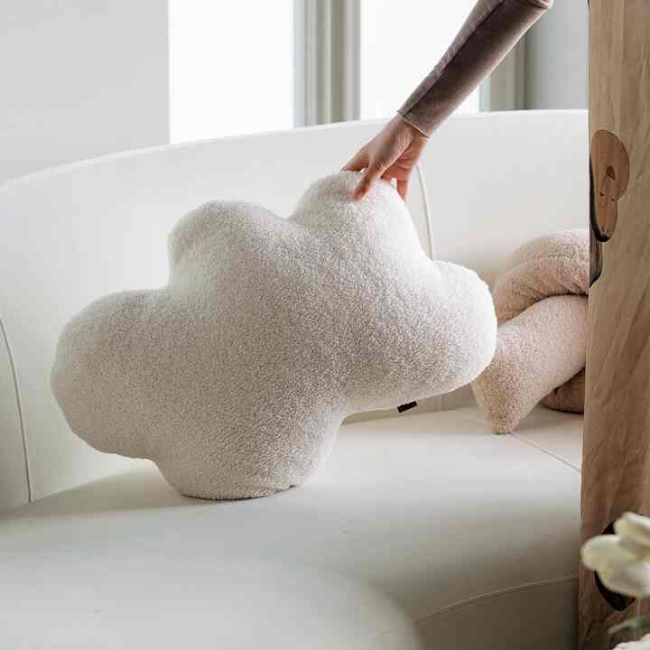 北欧 幾何学 クッション クラウド