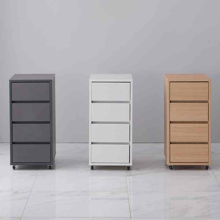 4-Drawer Movable Storage Cabinet