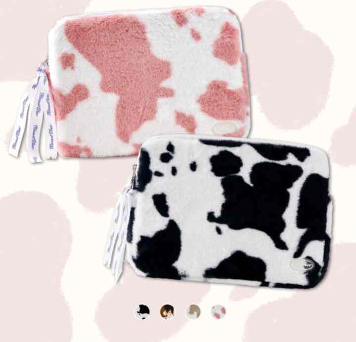 Fluffyカウノート型PCポーチ【4colors】