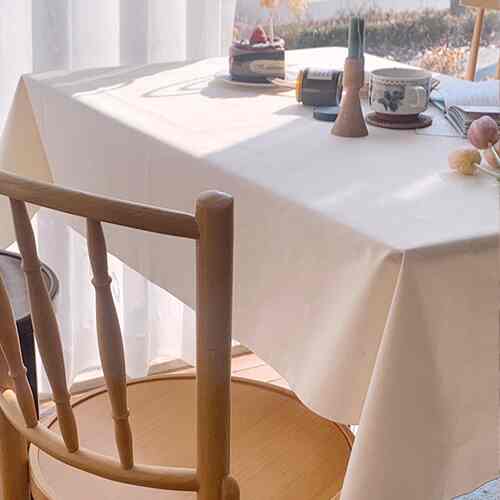 リネン テーブルクロス［3色・2種・6サイズ］