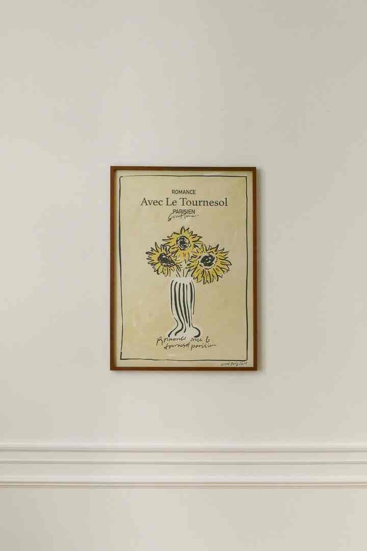 Sunflower Romance Art Print ポスター