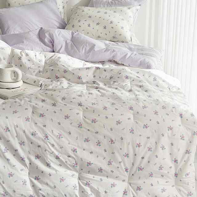 Rosie Violet Flower 掛け布団