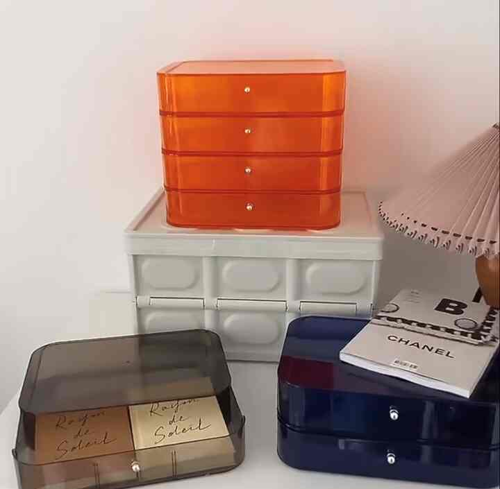 アクリル 収納ボックス［3色］