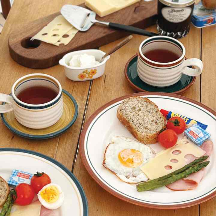 カモメ ライン ティーセット（マグカップ＆ソーサー）［2色］