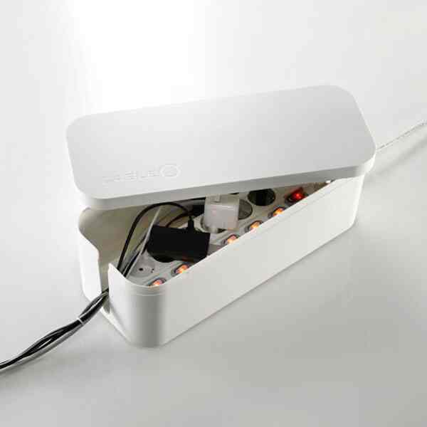 電源タップ ケーブル 整理収納ボックス［2色・2サイズ］