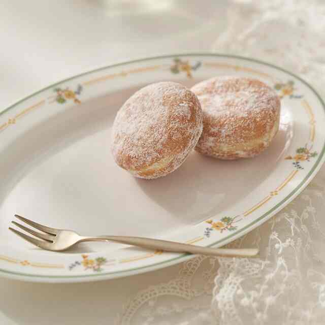 グリーンライン フラワー オーバル プレート