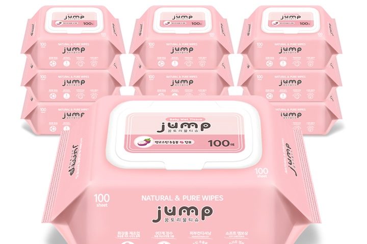 뉴 넉넉한 점프 엠보싱 캡형 55gsm 100매 10팩