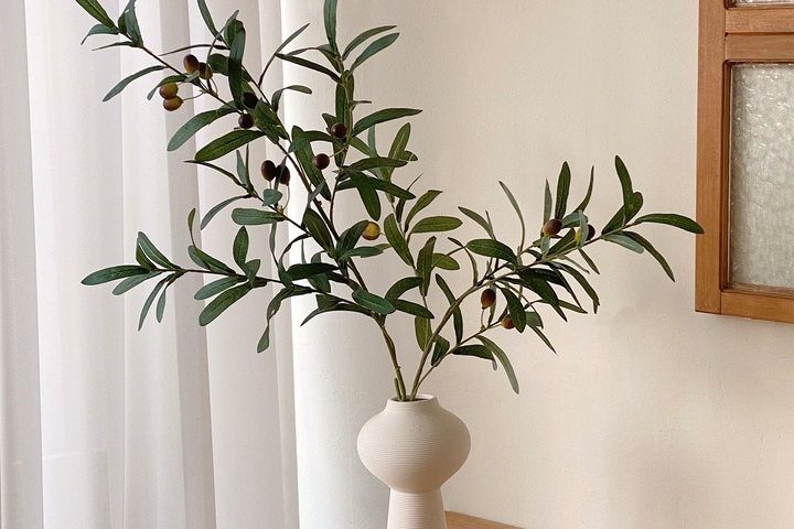 올리브 가지 그린 조화