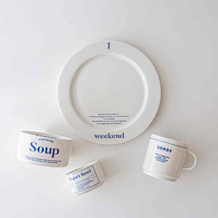 weekend 2 ラウンドプレート Lサイズ