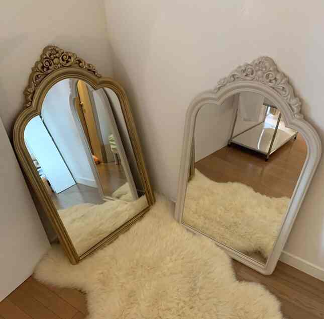 French 壁掛けミラー［2色］