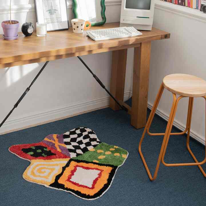 アーガイルフラワーラグ / ARGYLE FLOWER RUG