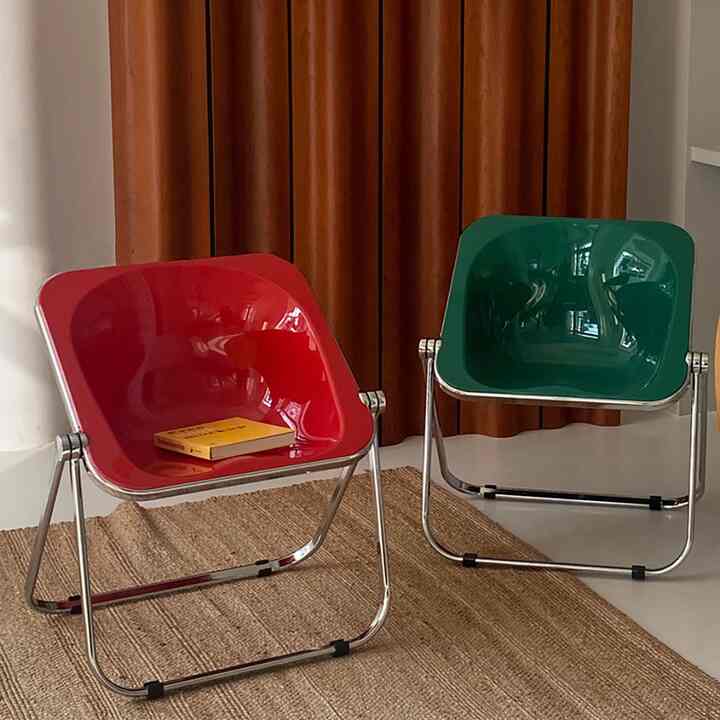 アクリル 折りたたみ チェア【5colors】