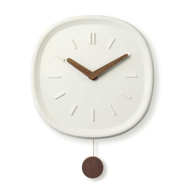 コンクリート ラウンド 掛け時計［2色・2サイズ］