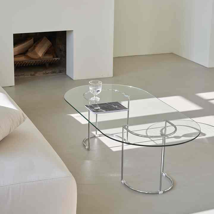 Clear Glass Coffee Table