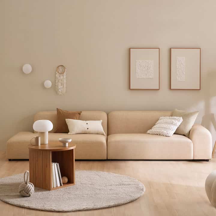 REAH 4人掛け レザーソファ［2種］