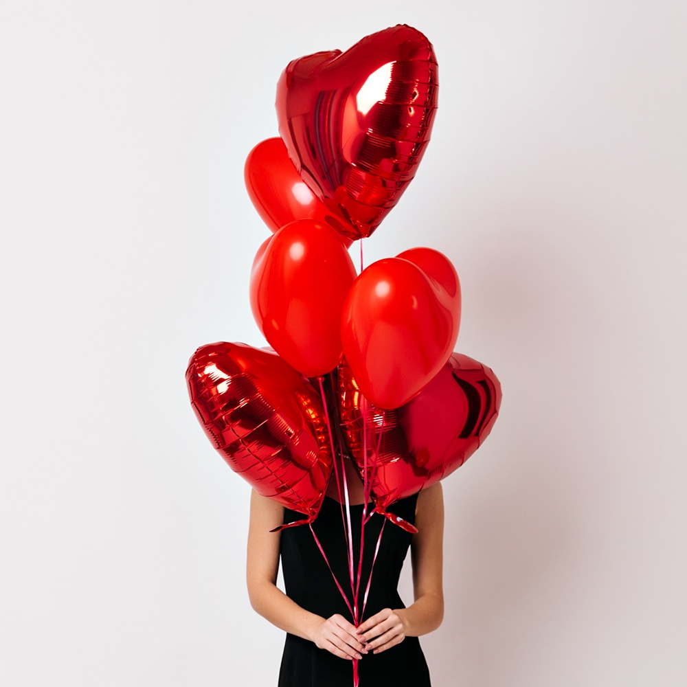 에스엠파티 하트풍선 생일파티 홈파티 이벤트 은박풍선