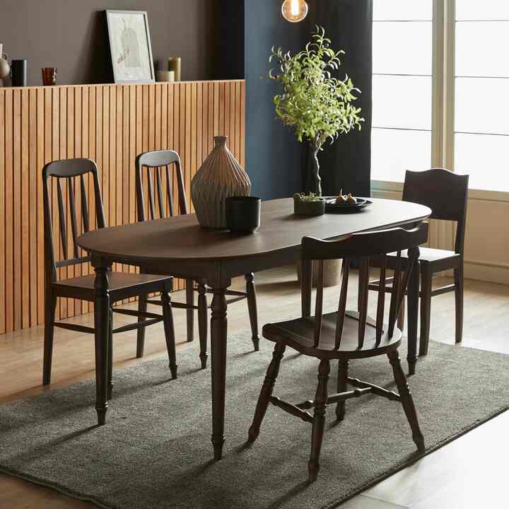 1972 木製 楕円形 リビングテーブル1400