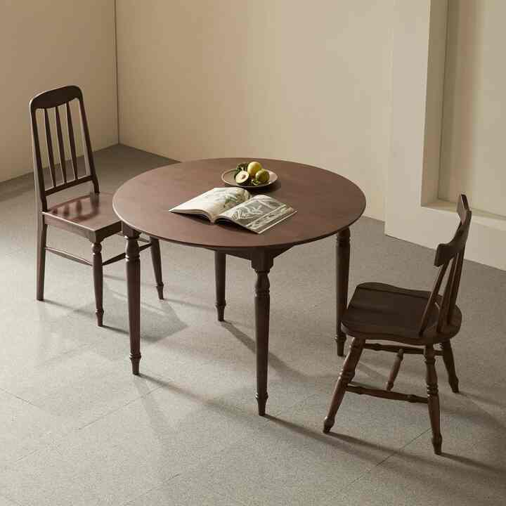 1974 ウッド 円形 ダイニングテーブル