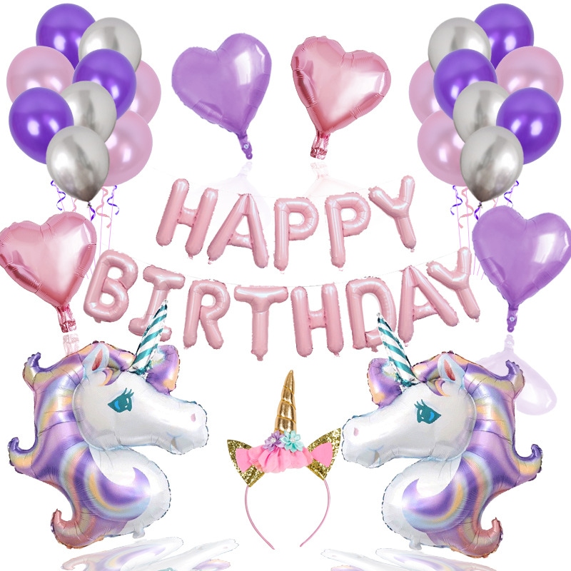 에스엠파티 해피벌스데이 유니콘러브 유니콘 생일풍선