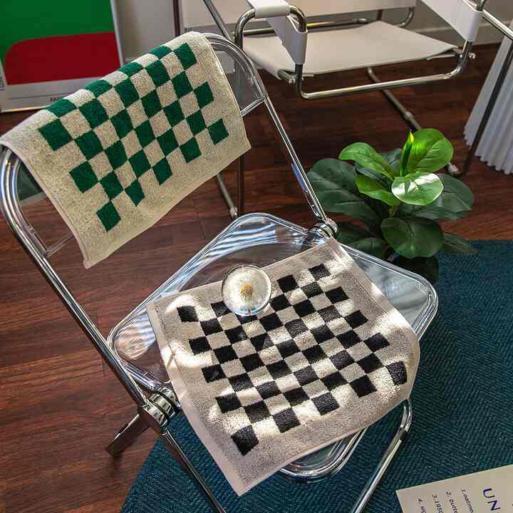 mini checkerboard towel チェックボードタオル【2colors】