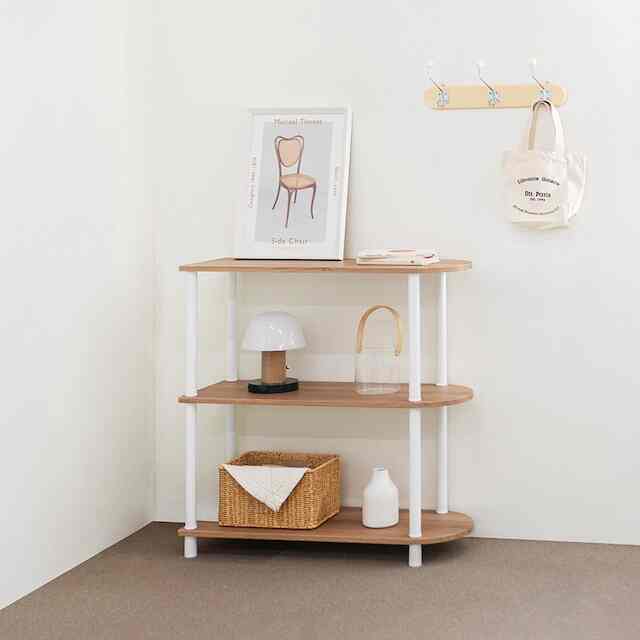 3段 半楕円 ラック 800［2色］