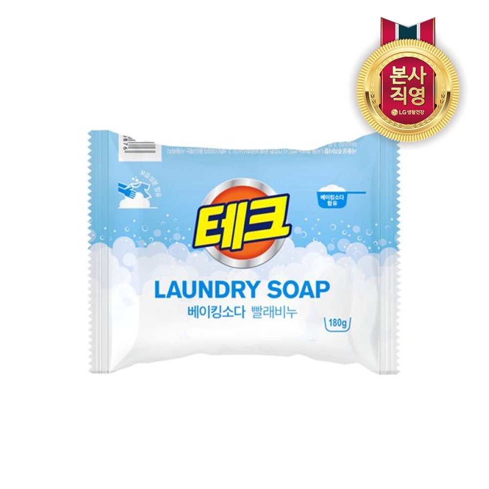 LG생활건강 테크 베이킹소다 빨래비누 180g