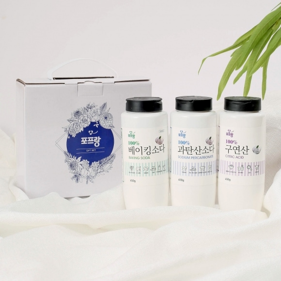 오늘의집 포프랑 구연산+베이킹소다+과탄산소다 3종세트