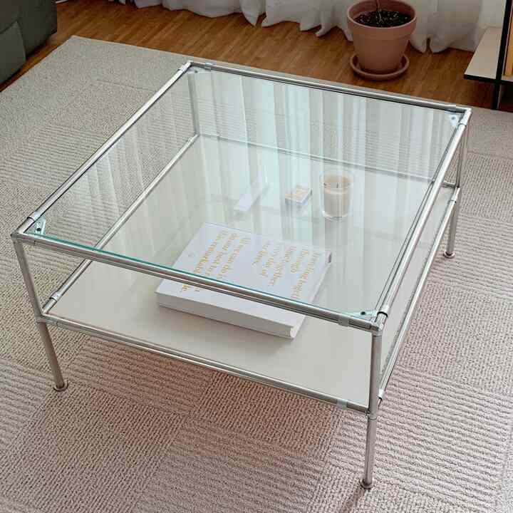 Modular Glass Accent Table