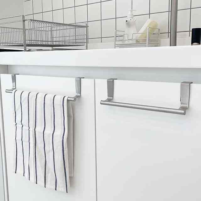 ステンレス シンク下 タオルハンガー［2サイズ］