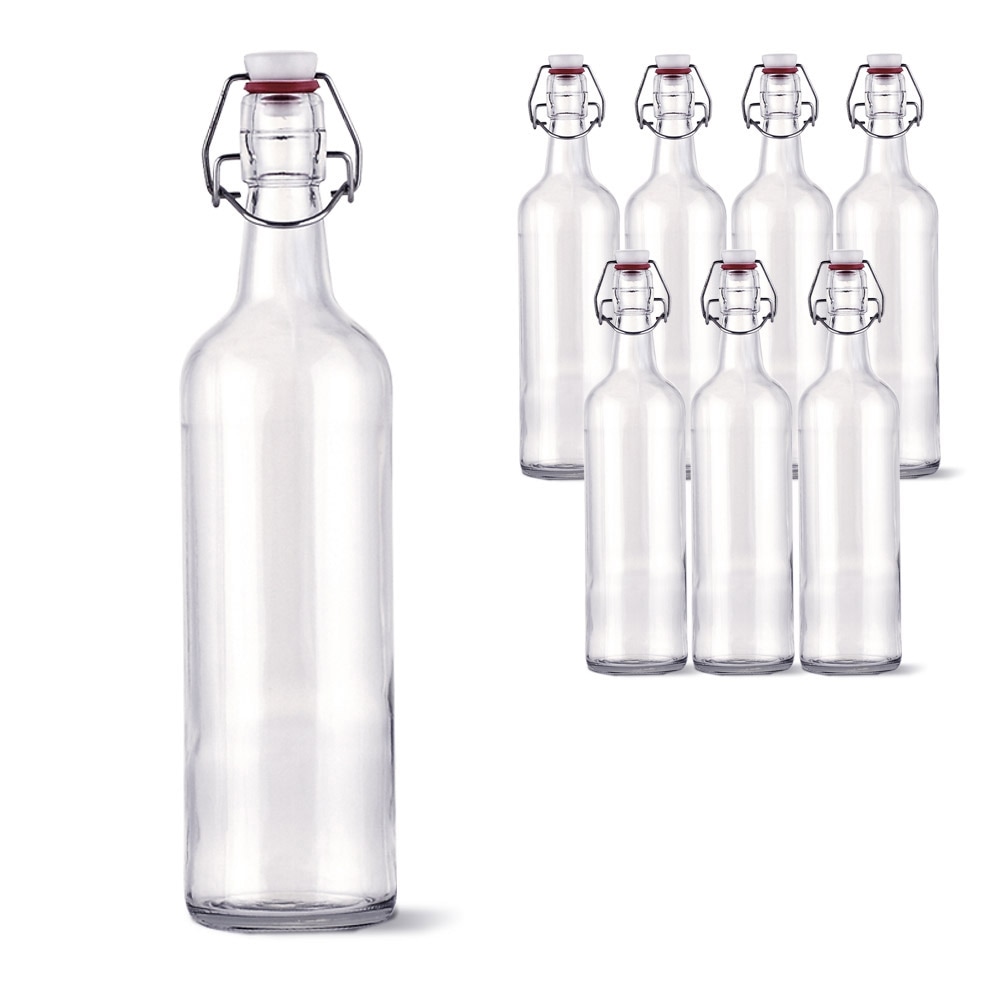 오늘의집 MIR 유리병 국산스윙병 720ml 원형 (8개입)