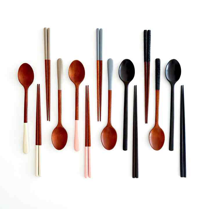 漆塗 ウッド スプーン 2本セット