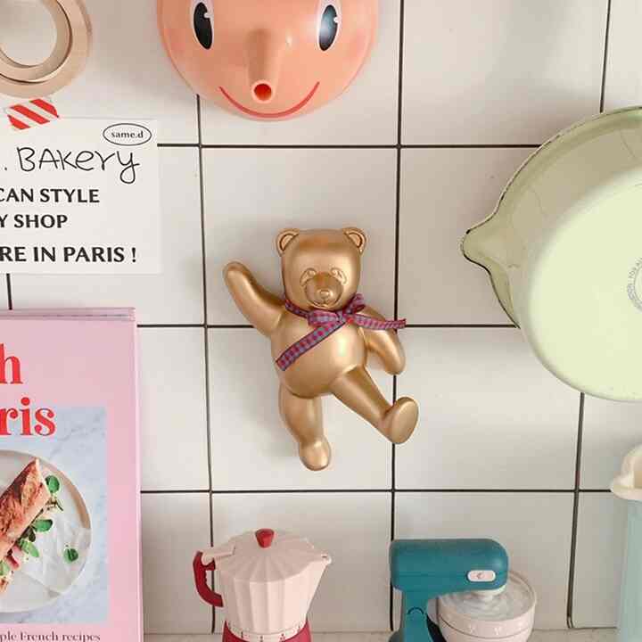 Teddy Bear Wall Hook 収納フック［3色］