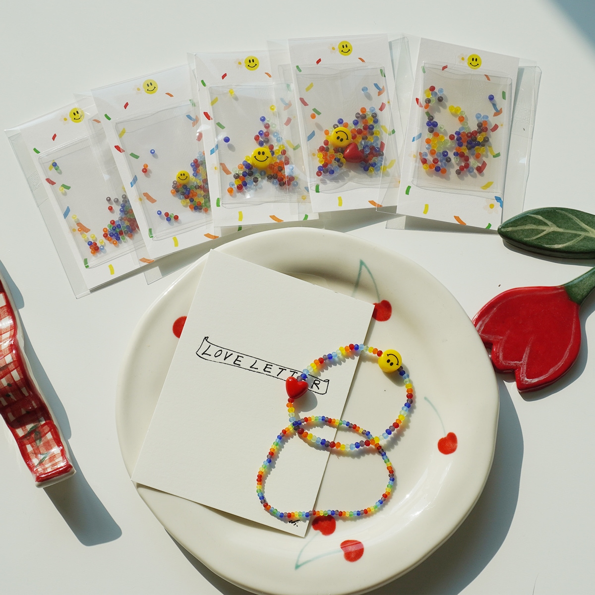 스마일 하트 레인보우 팔찌 만들기 DIY 키트 가격 비교 달리아 스마일 하트 레인보우 팔찌 만들기 DIY 키트