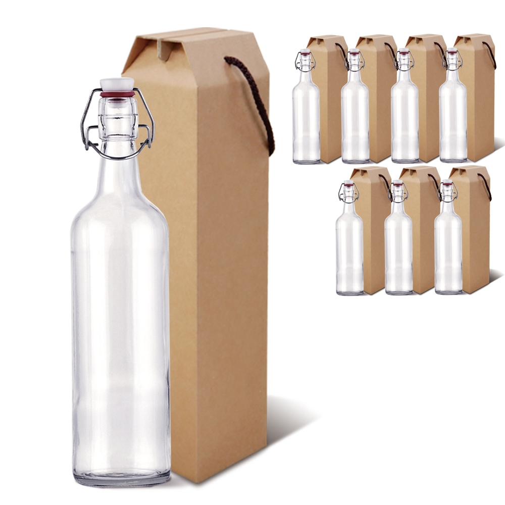 유리병 국산스윙병 720ml+선물상자 (8세트) 고급형 와인대 가격 비교 MIR 유리병 국산스윙병 720ml+선물상자 (8세트) 고급형 와인대