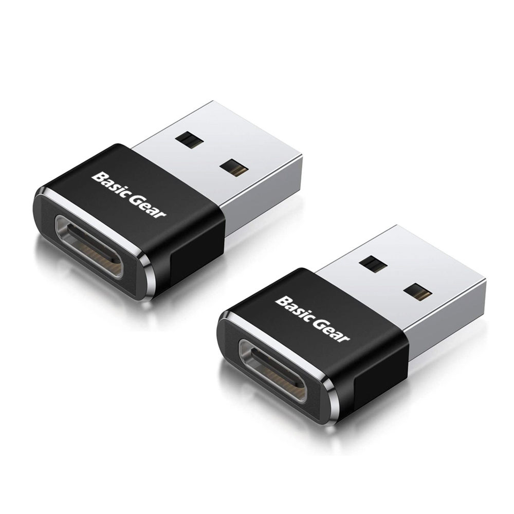 베이직기어 USB C to A 변환 젠더 C타입 어댑터 2개