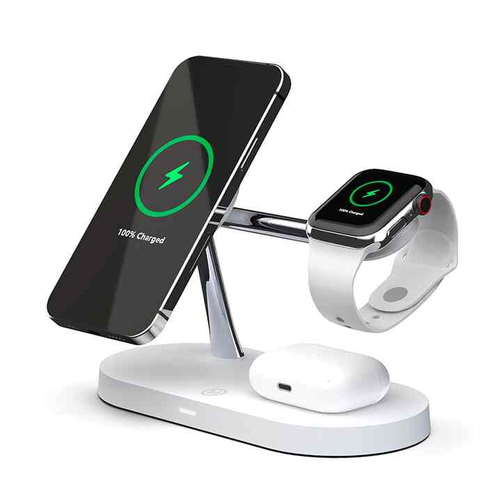 3in1 iPhone MacSafe ワイヤレス充電スタンド［2色］