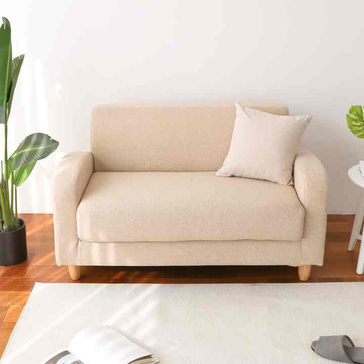 Combo 2人掛け ファブリックソファ［2色］