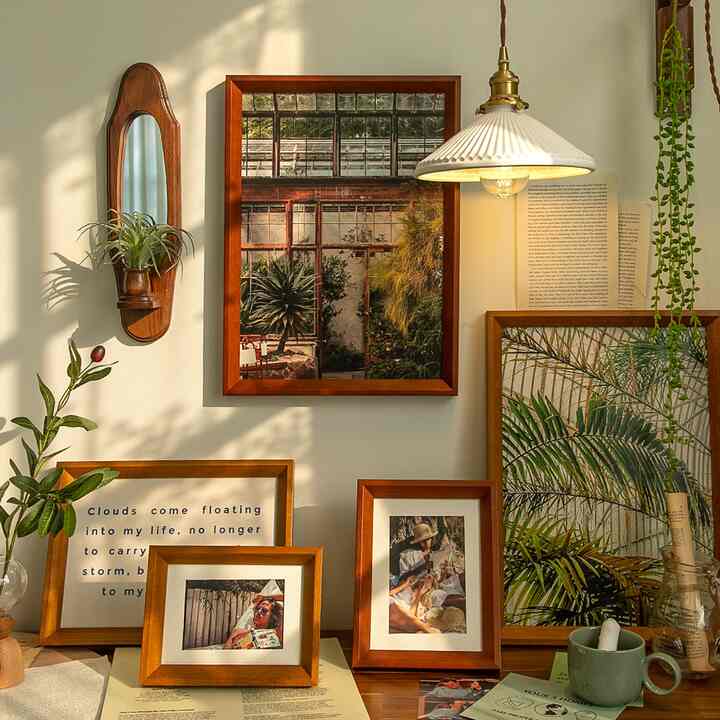 ビンテージ ウッド フレーム［2色・2サイズ］