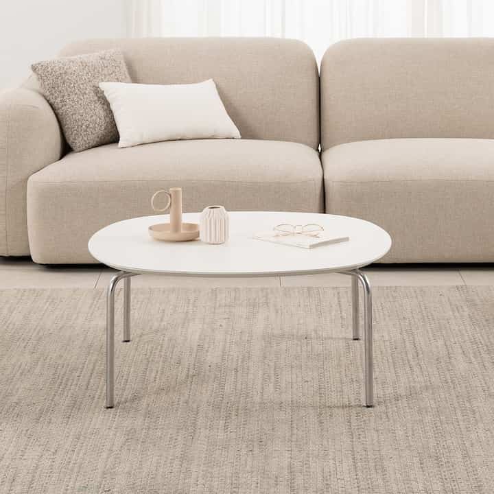 リネト 80cm 円形 ローテーブル［2色］