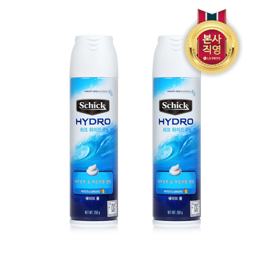 LG생활건강 쉬크 하이드로 쉐이브폼 250g X 2개