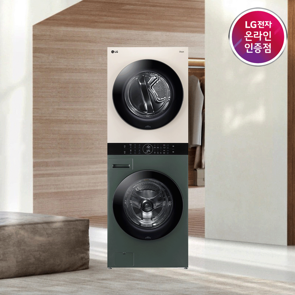 Single Unit Front Load LG WashTower™ with Center Control™ 4.5 cu. ft. Washer and 7.4 cu. ft. Electric Dryer