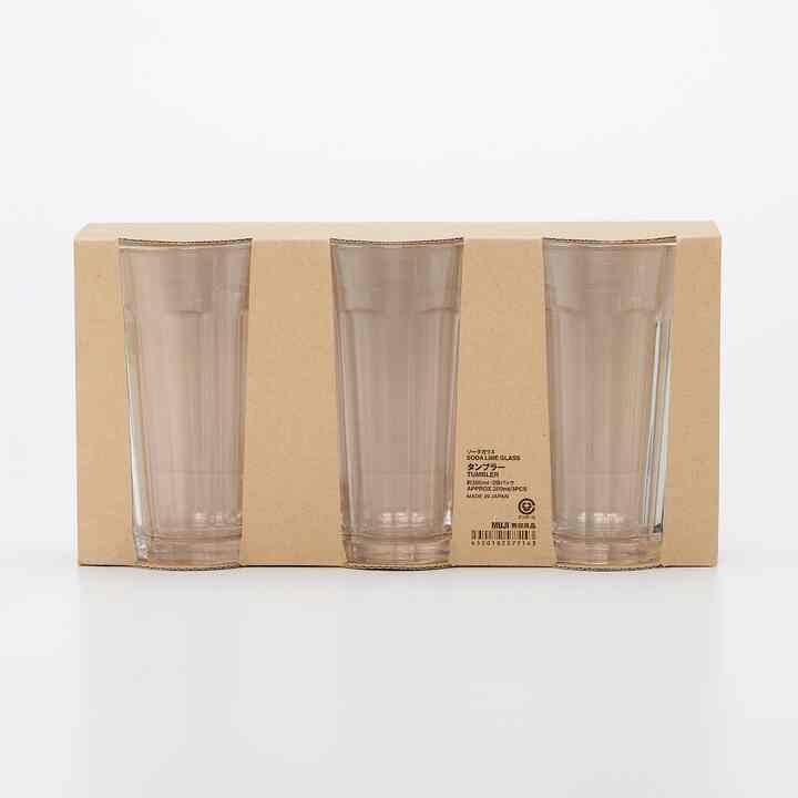 ソーダガラスタンブラー 約３００ｍｌ・３個パック