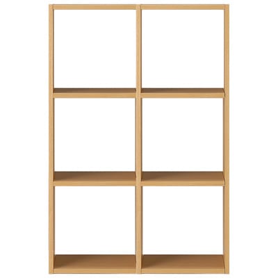 無印良品 スタッキングシェルフセット・3段×2列・オーク材 | 棚