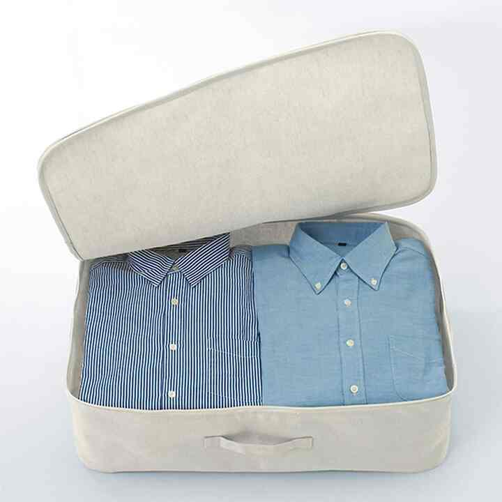 ポリエステル麻 ソフトボックス 衣装ケース 大