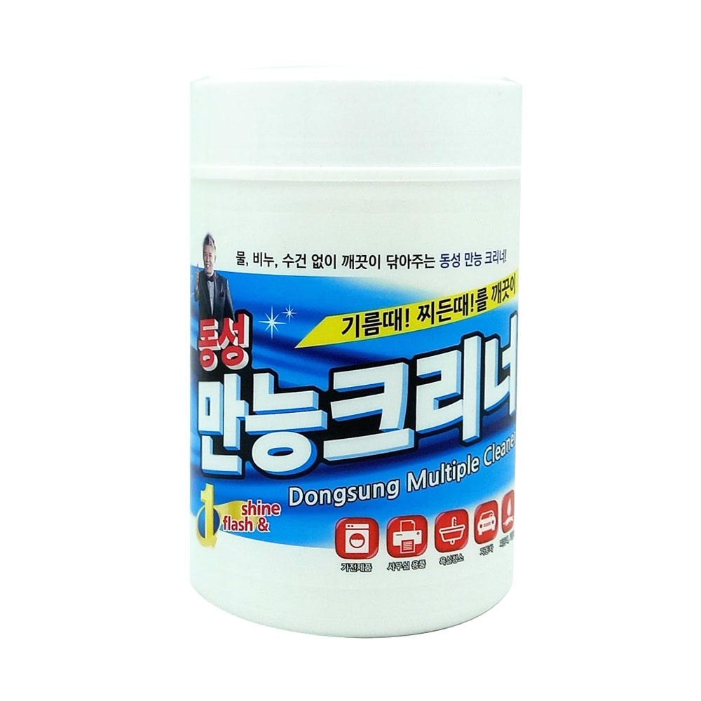 동성 만능크리너 통 150매 / 찌든때 기름때 청소물티슈