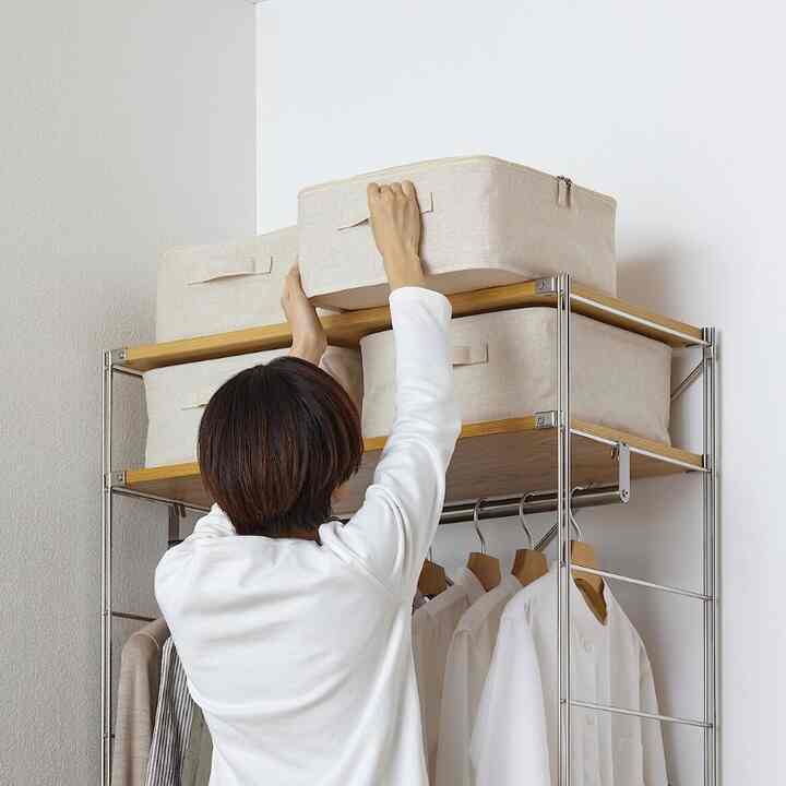 ポリエステル麻　ソフトボックス　角型  フタ式【2size】