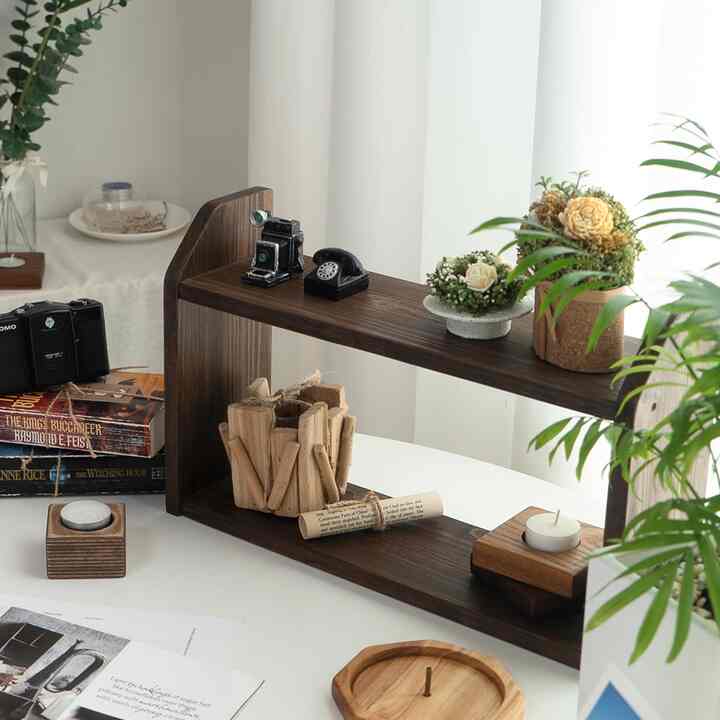 アンティーク調 キッチン 2段ミニシェルフ B400［4サイズ］