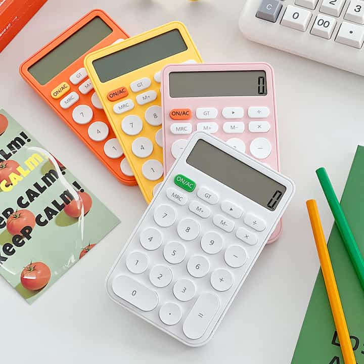 キャンディーカラー レトロ 電卓［4色］