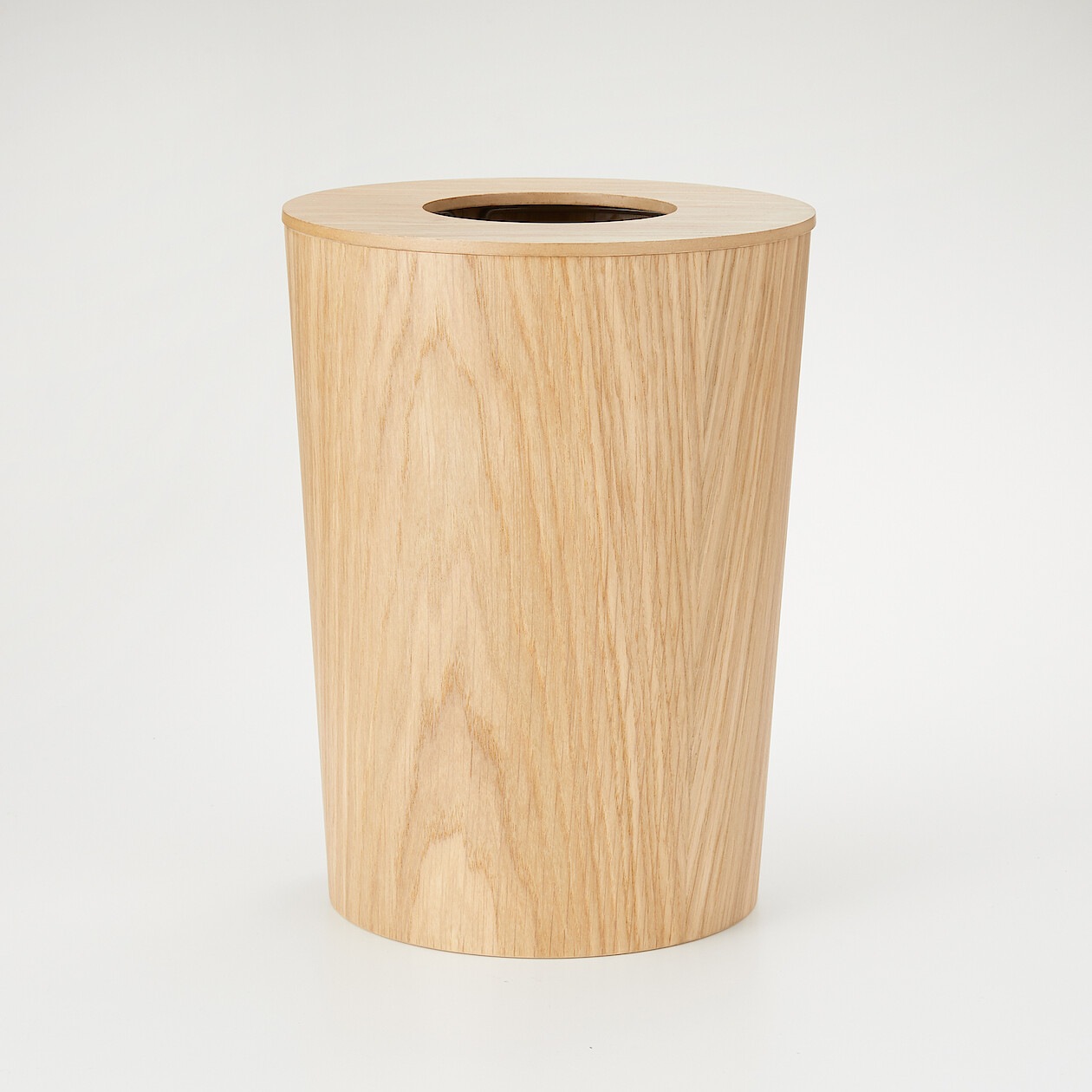 無印良品 木製ごみ箱・袋止めワイヤー付・丸型 | ゴミ箱 | Ohouse