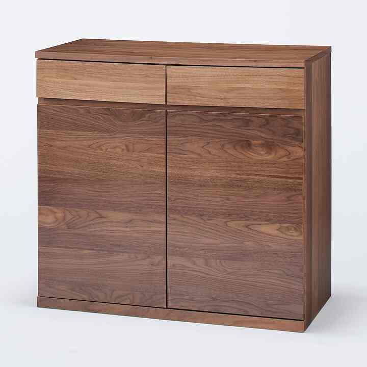 木製キャビネット　木扉【2colors】